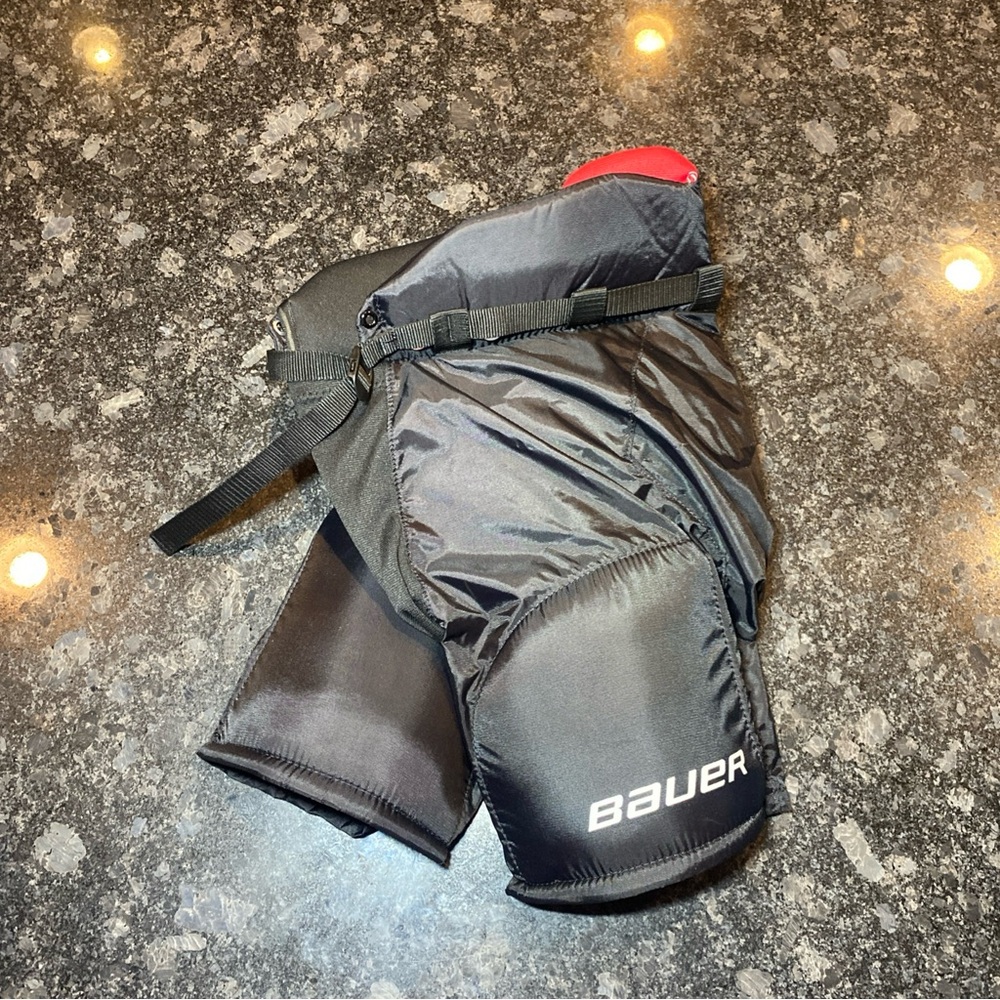 Bauer NSX Junior Large Hockey Pants Black Red Youth JR L Protective Gear